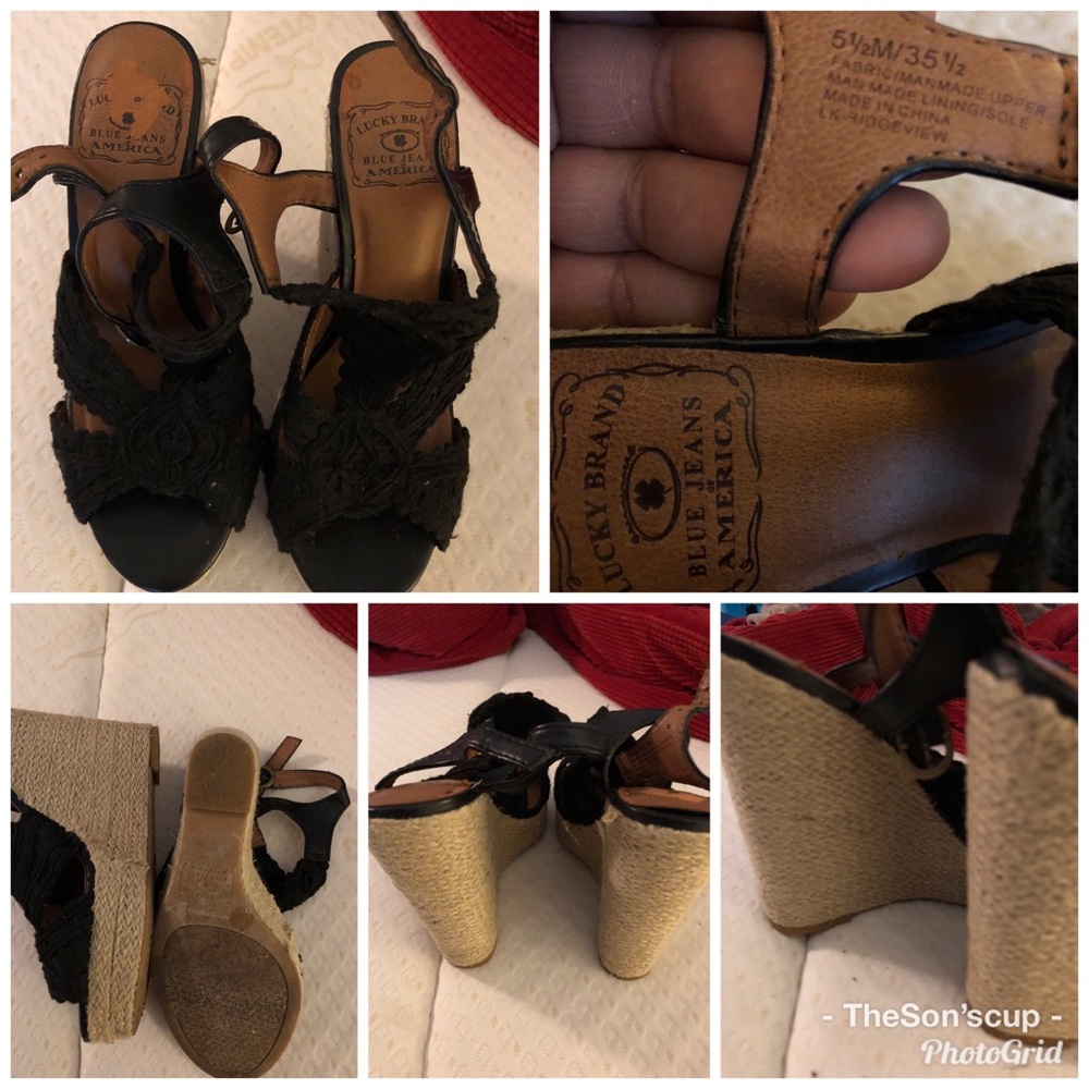 Ladies Lucky Brand Wedges!